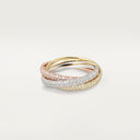 Trinity Small Model Ring Paved Diamonds 2.5mm