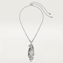 Belle Vante Panthère Long Necklace Large Model Paved White Gold