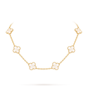 Vintage Alhambra 10-Motif Necklace in 18K Yellow Gold