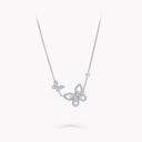 Double Butterfly Silhouette Diamond Pendant | RGP745