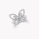 Butterfly Silhouette Diamond Ring in White Gold | RGR370