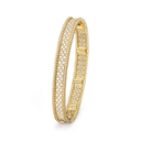 Perlée Diamonds 3 Rows Bracelet in 18K Yellow Gold with Diamond