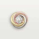 Belle Vante Trinity Stud Earrings Brilliant-Cut Diamonds 18k Gold