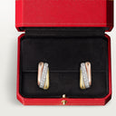 Belle Vante Trinity Cushion Earrings Semi-Paved With 72 Brilliant-Cut Diamonds