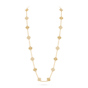 Vintage Alhambra 20 Motifs Long Necklace in 18K Yellow Gold with Diamonds