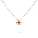 Frivole Mini Model Pendant in 18K Rose Gold with Ruby