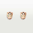 Belle Vante Panthère Stud Earrings Rose Gold Tsavorite Onyx