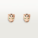 Panthère de Belle Vante Stud Earrings Rose Gold Onyx Tsavorite