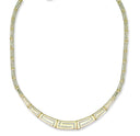 Yellow Gold Greek Key Graduated Collarette/Non Graduated Bracelet