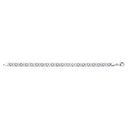 White Gold 5.7mm Flat Byzantine Chain