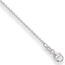 18ct White Gold 1.2mm D/C Belcher Chain