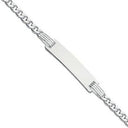 Silver ID Baby 6"/Ladies 7" Bracelet