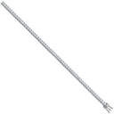 18ct White 5.00ct Princess Cut Diamond Bracelet