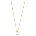 9ct Yellow Gold 0.04ct Diamond Heart Pendant with 18in/45cm Chain