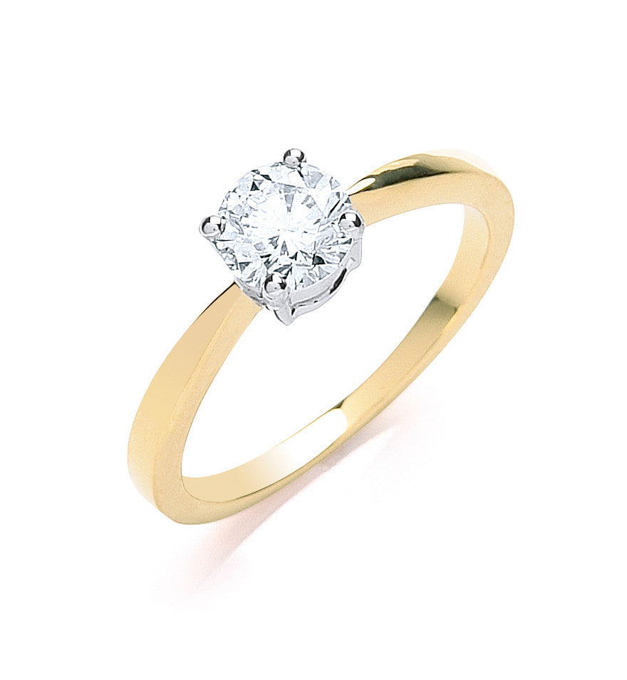 18ct Yellow Gold 0.70ct Diamond Engagement Ring - 18ct Gold