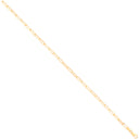 Yellow Gold 3.3mm Paper Clip Chain