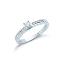 9ct White Gold 0.30ct Diamond Engagement Ring