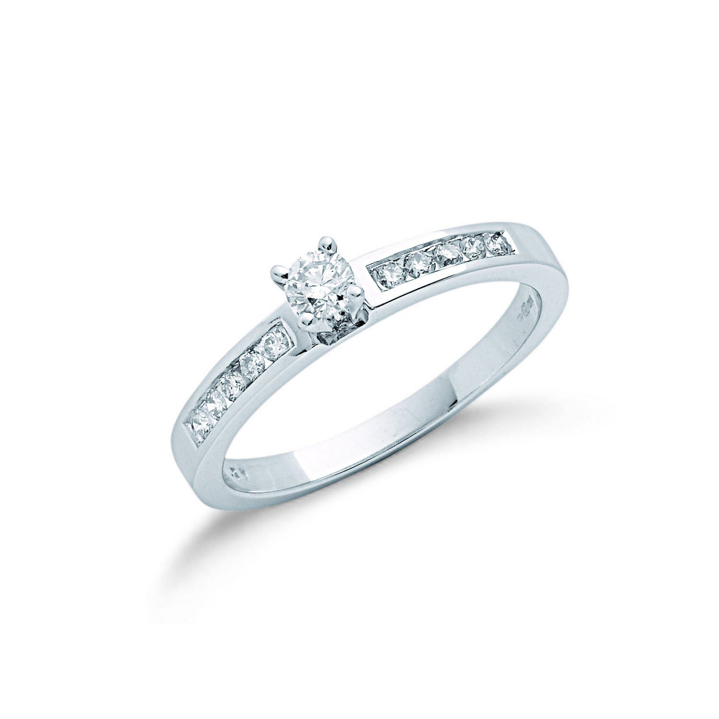 9ct White Gold 0.30ct Diamond Engagement Ring - 9ct Gold