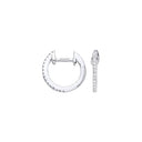 9ct White Gold 0.10ct Diamond Earrings
