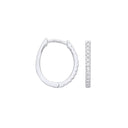 9ct White Gold 0.25ct Diamond Earrings