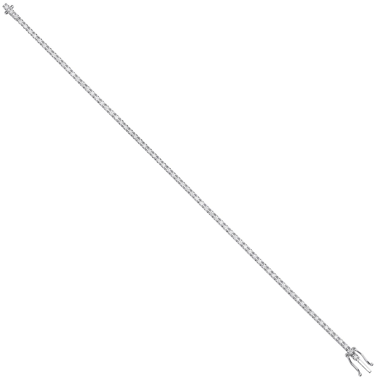 18ct illusion Set 0.75ct tennis bracelet - 18ct Gold