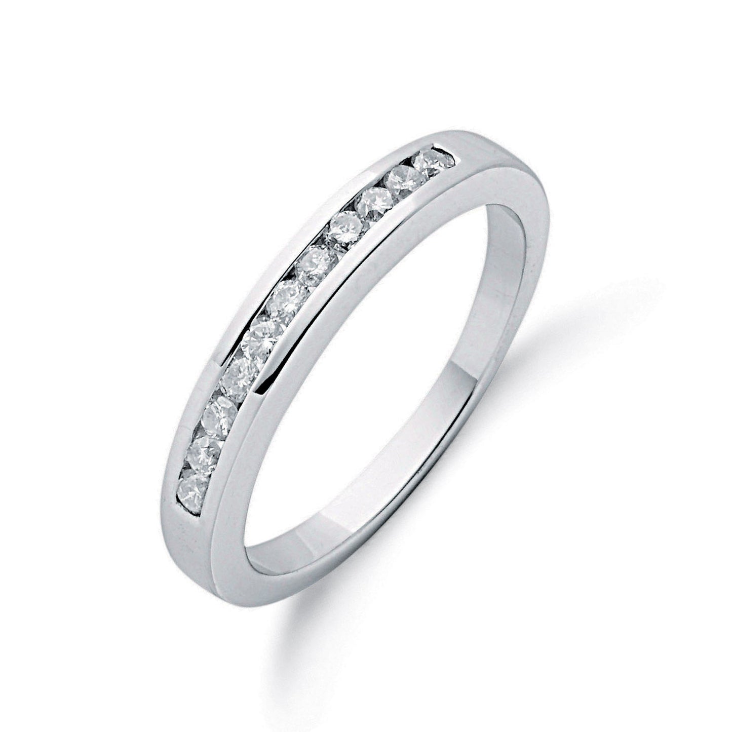 9ct White Gold 0.25ctw Diamond Eternity Ring - 9ct Gold
