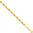 Yellow Gold D/C 4.2mm Solid Rope Chain