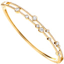 18ct Yellow Gold 1.00ctw Dress Diamond Bangle