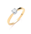 9ct Yellow Gold 0.25ct Diamond Engagement Ring