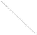 Silver 3.3mm Economy Flat Curb Chain