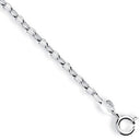 Silver Oval Belcher Anklet