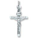 Silver Tubed Crucifix