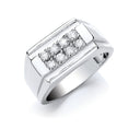 Silver Gents Cubic Zirconia Ring