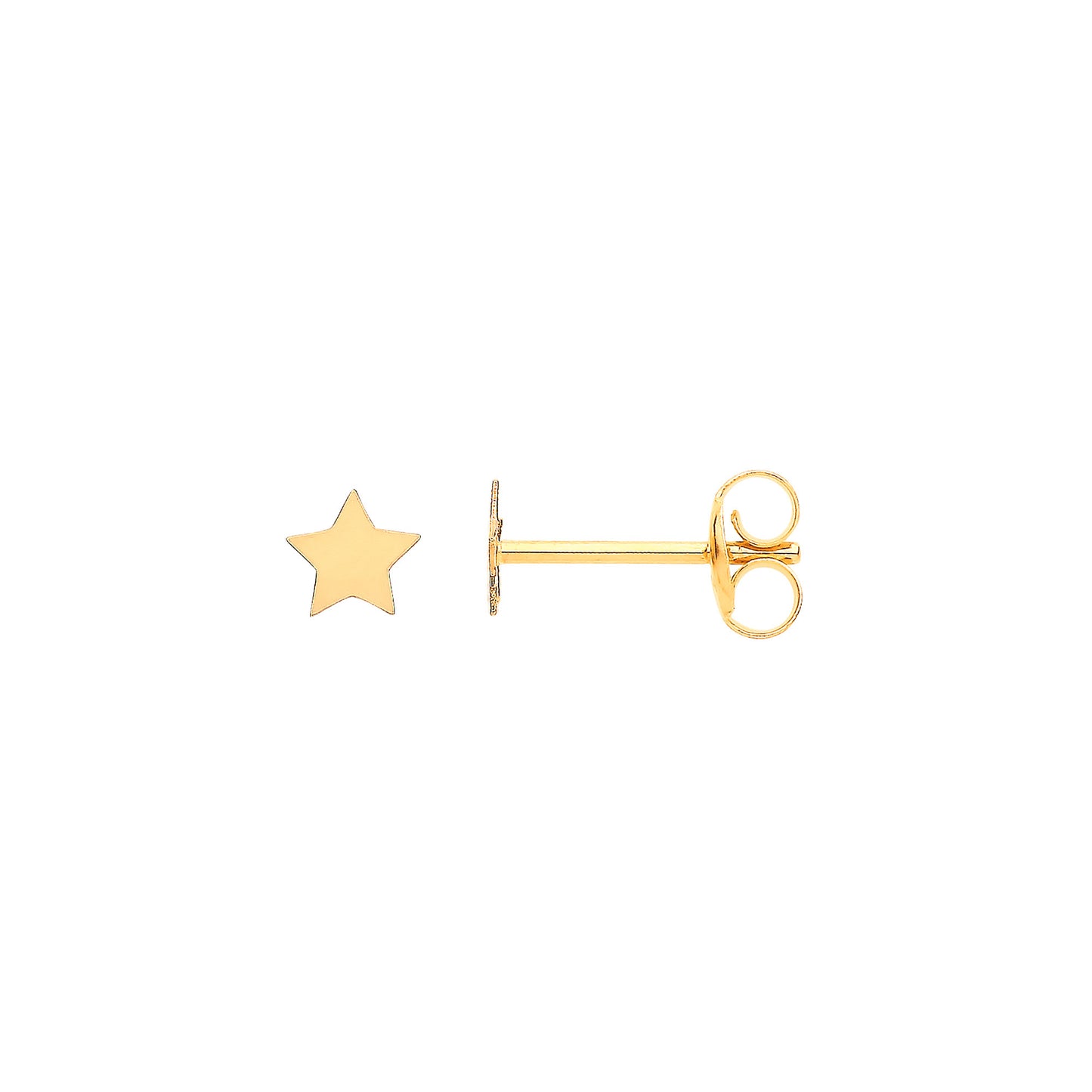 9ct Yellow Gold Tiny Star Studs - 9ct Gold