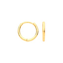Yellow Gold 10mm Plain Hinged Sleepers