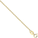 Yellow Gold 0.9mm Diamond Cut Trace Chain