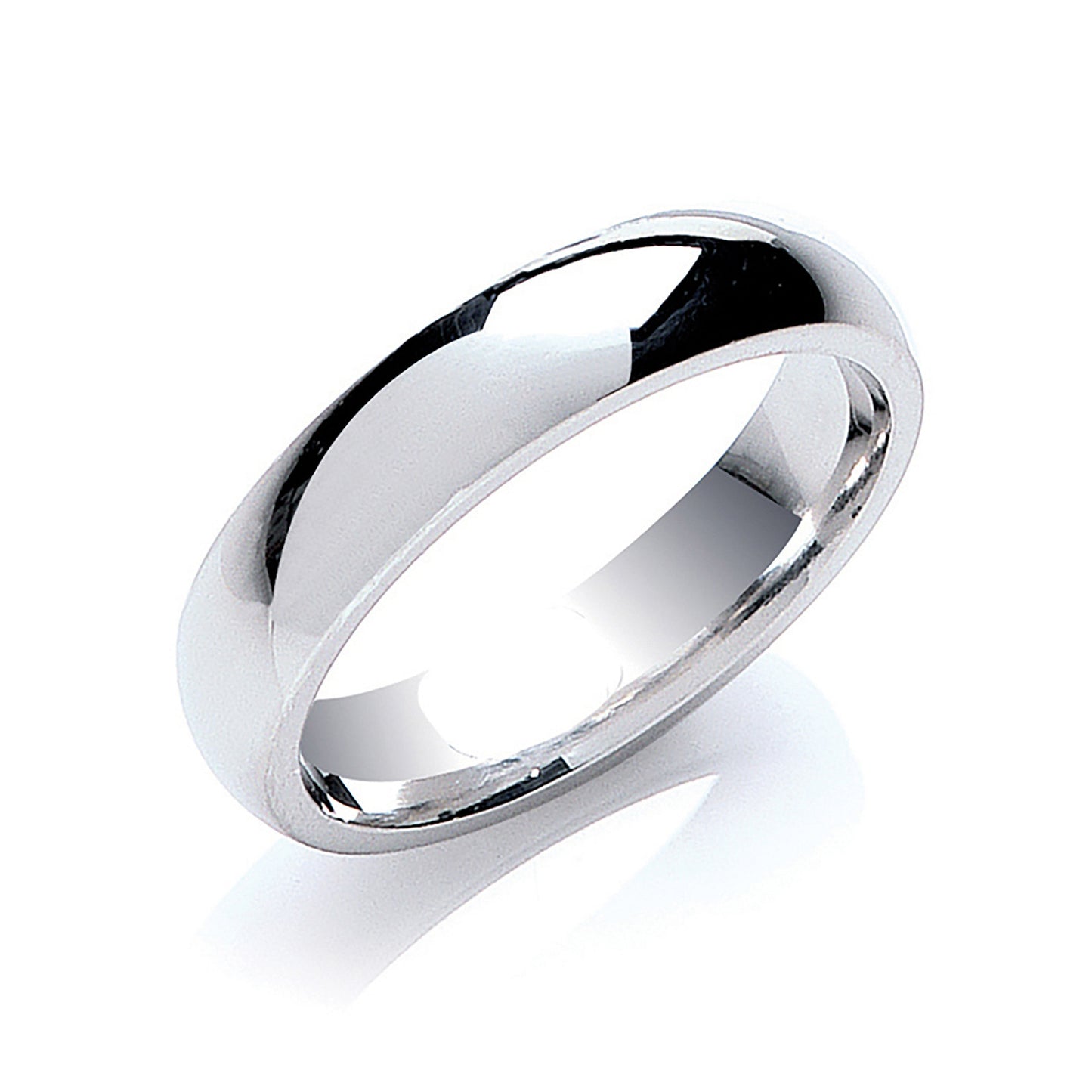 5mm Court Shape Wedding Band - 9ct Gold