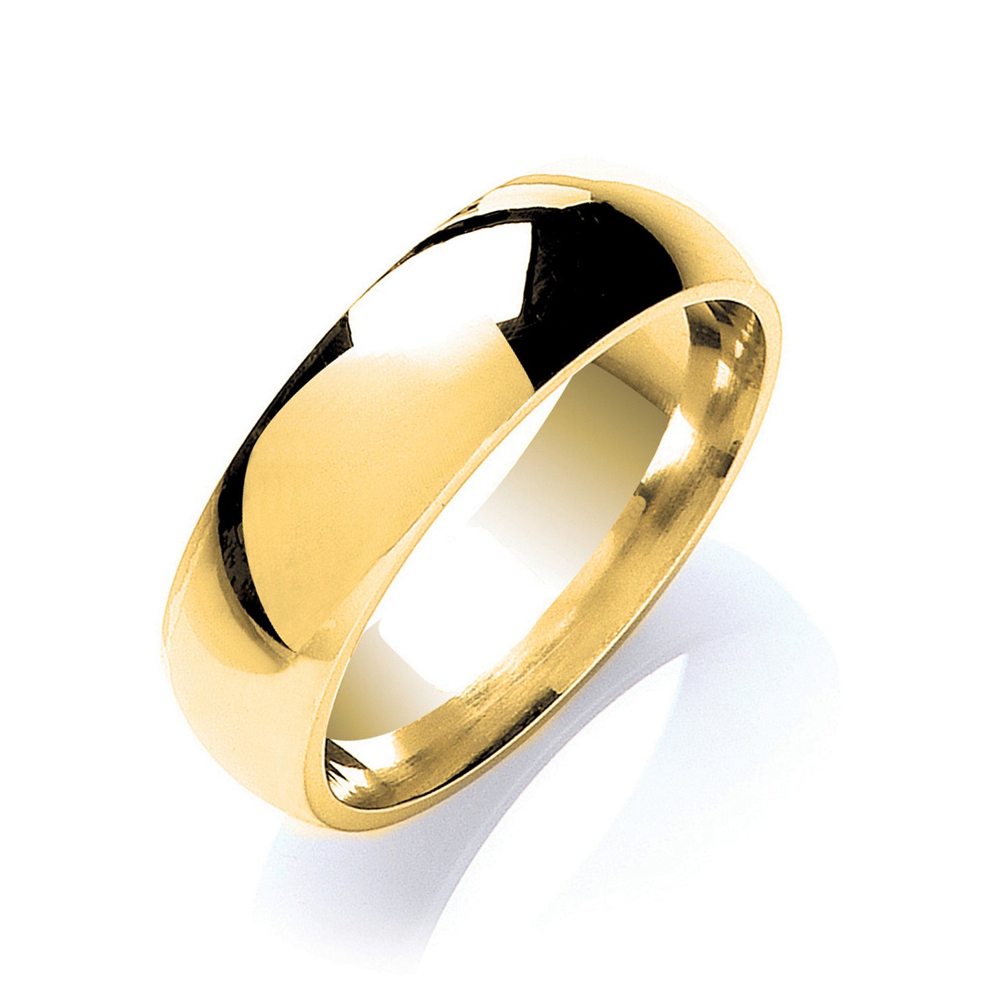 7mm Court Shape Wedding Band - Palladium 950