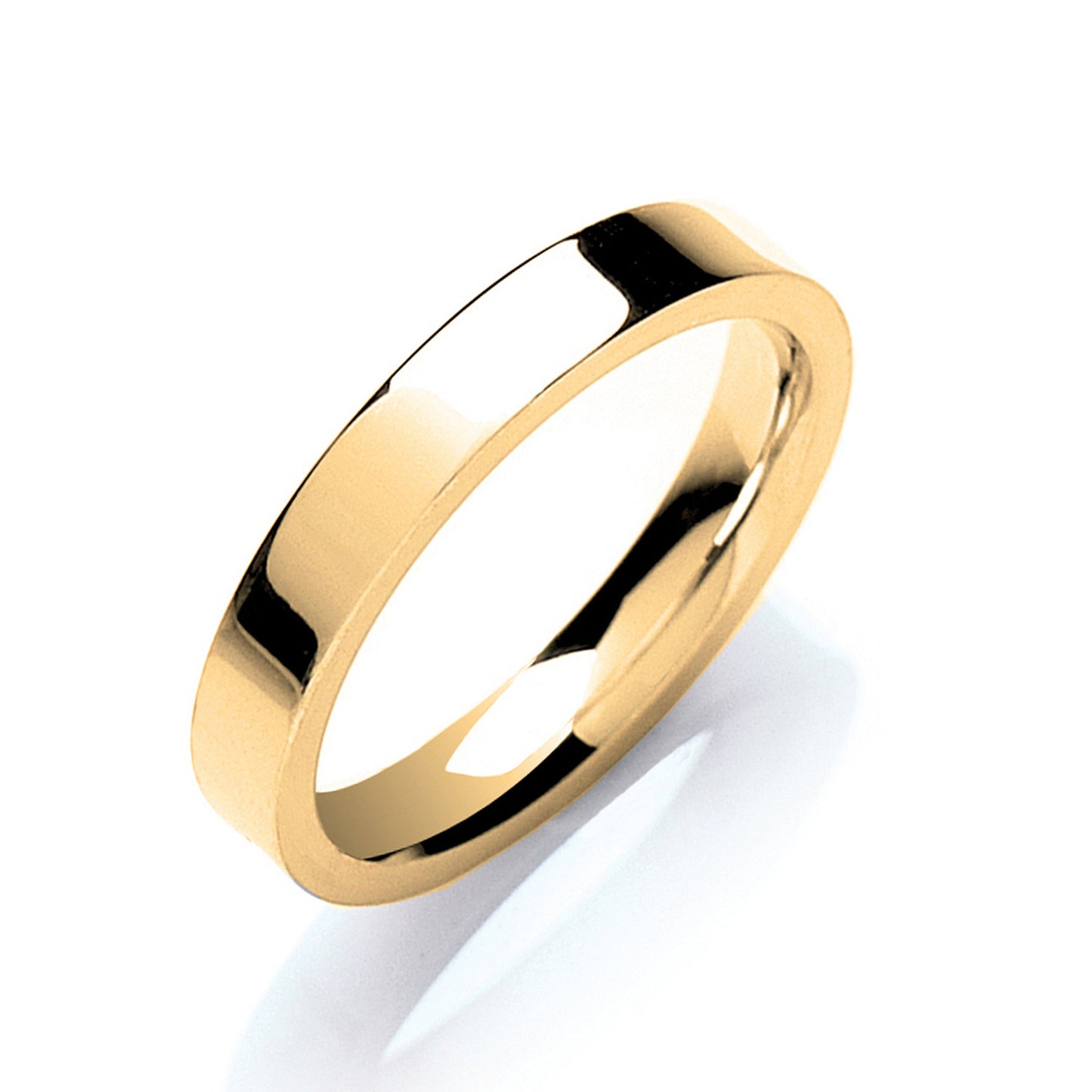 3mm Flat Court Shape Wedding Band - Palladium 950