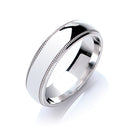 6mm Court Mill Grain Edges Wedding Band