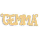 9ct Gold Large Hip Hop Style Nameplate