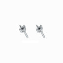 9ct White Gold Earrings Mount 0.15ctw