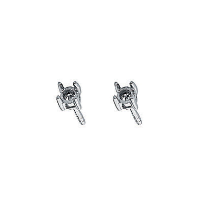 9ct White Gold Earrings Mount 0.20ctw - 9ct Gold