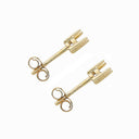 9ct Yellow Gold Earrings Mount 0.20ctw