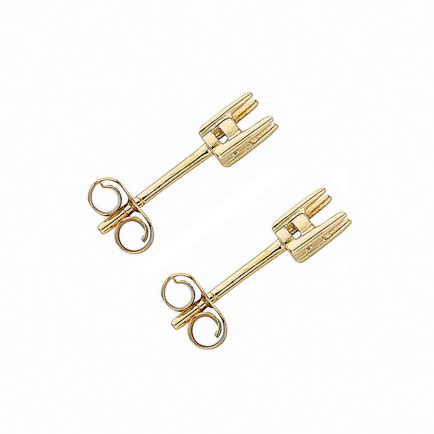 9ct Yellow Gold Earrings Mount 0.20ctw - 9ct Gold