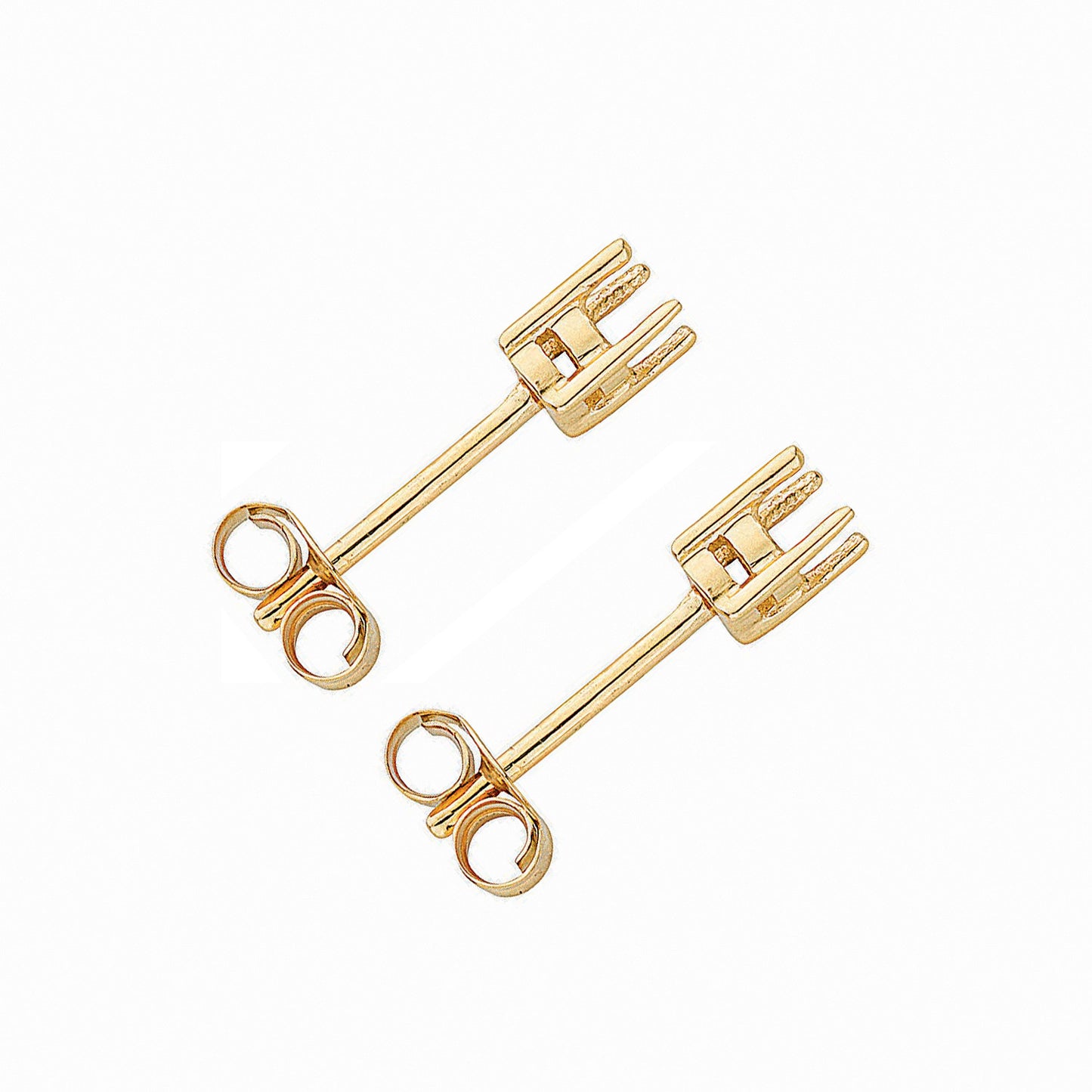 9ct Yellow Gold Earrings Mount 0.25ctw - 9ct Gold