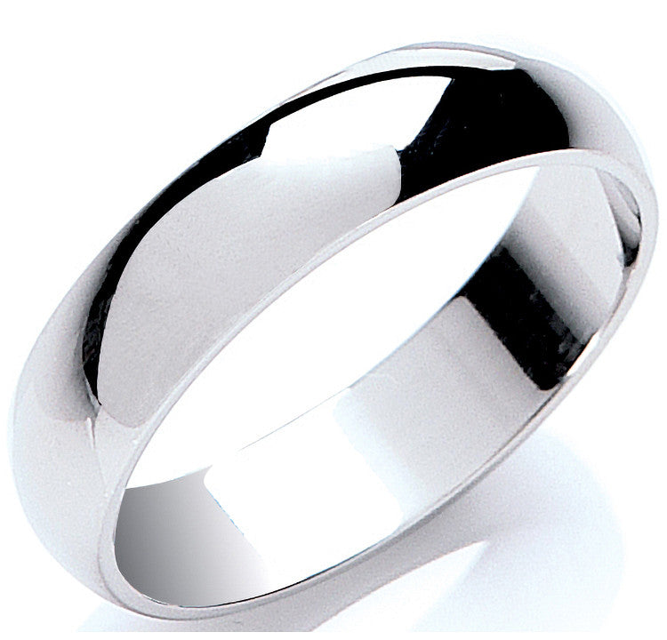 5mm Premium D-Shape - Platinum
