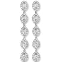 18ct White Gold 1.29ct Diamond Drop Earrings