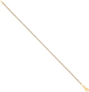 Yellow Gold 2.1mm Round Cubic Zirconia Ladies Tennis Bracelet