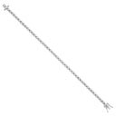 Silver Rubover Cubic Zirconia Tennis Bracelet